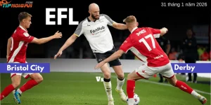 Dự đoán trận đấu Bristol City vs Derby, tỷ lệ cược và lời khuyên cá cược 31 tháng 1 năm 2026 Dự đoán trận đấu Bristol City vs Derby, tỷ lệ cược và lời khuyên cá cược 31 tháng 1 năm 2026