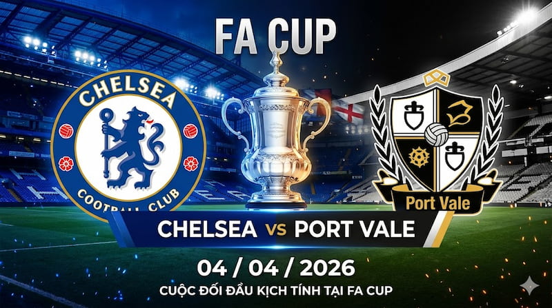 Soi kèo FA Cup và thống kê trận Chelsea vs Port Vale 04/04/2026