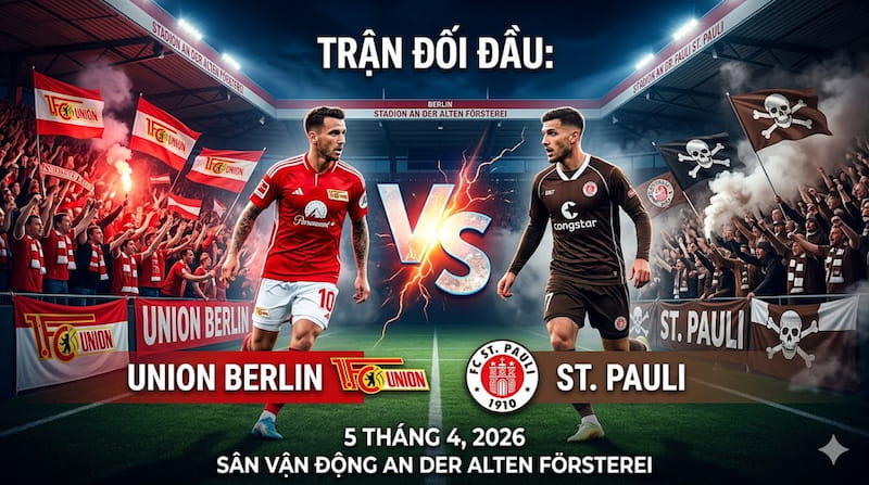 Soi kèo và thống kê Bundesliga Union Berlin vs St. Pauli | 5 tháng 4 2026