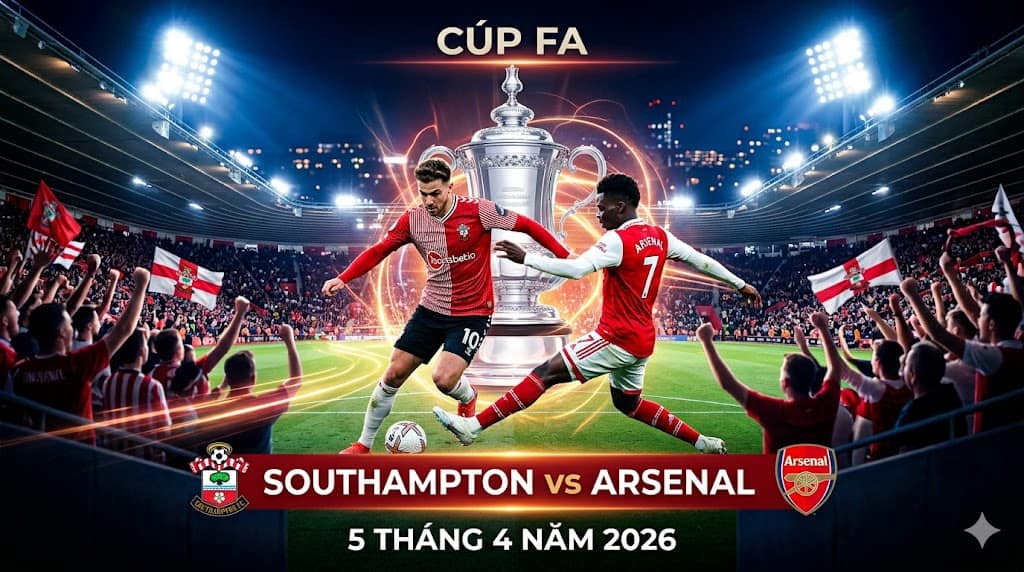Soi kèo và thống kê Southampton vs Arsenal | 5 tháng 4 2026