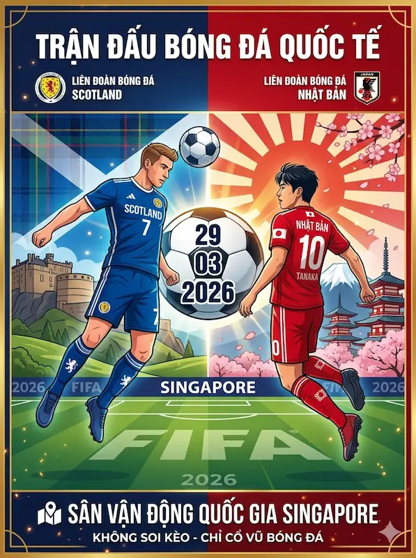 Nhận định Scotland vs Nhật Bản | 29/03/2026 – Giao hữu trước thềm World Cup