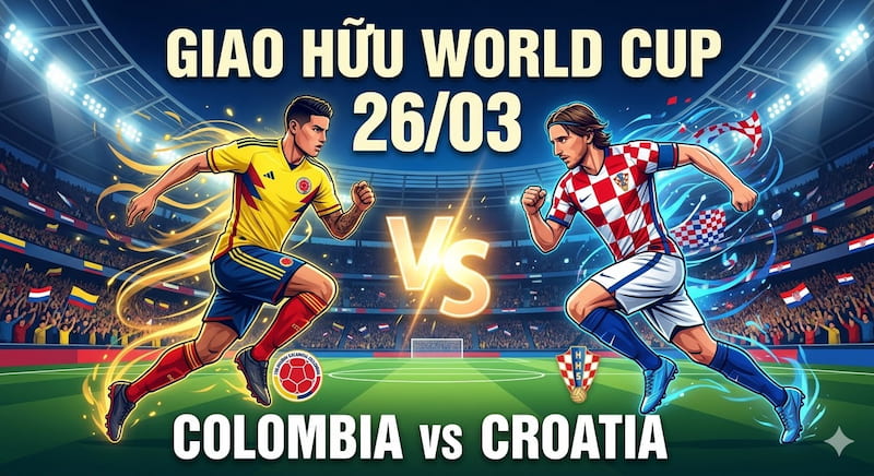Soi kèo Giao hữu World Cup: Colombia vs Croatia 26/03