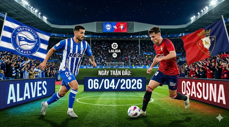 Nhận định Alaves vs Osasuna (06/04/2026): Đại chiến "hai gã thợ xây" và kèo "chặt chém" rực lửa