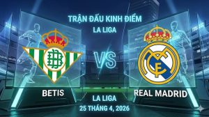 Soi kèo Betis vs Real Madrid (25/04/2026): Bản lĩnh Kền kền hay cạm bẫy Villamarín? Soi kèo Betis vs Real Madrid (25/04/2026): Bản lĩnh Kền kền hay cạm bẫy Villamarín?