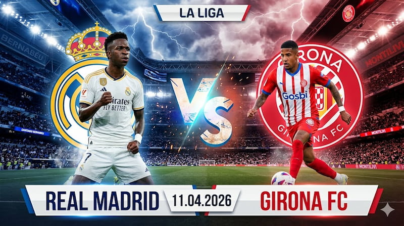 Soi kèo Real Madrid vs Girona 11.04.2026 – Kền kền bay cao hay Girona lại “gáy to”? 🔥