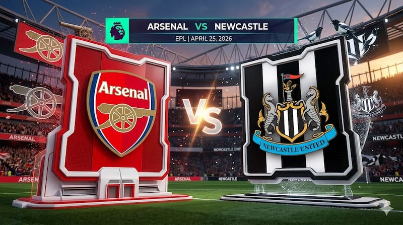 Soi kèo Arsenal vs Newcastle 22/04/2026 – Kèo cân nhưng Arsenal vẫn có cửa trên