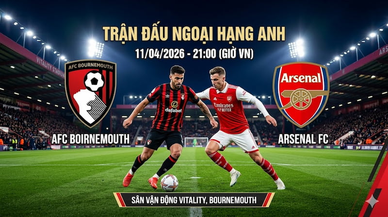 Soi kèo Bournemouth vs Arsenal 11.04.2026: Pháo thủ đi săn, chủ nhà đi “toang”? 🔥