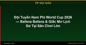 Đội Tuyển Nam Phi World Cup 2026 — Bafana Bafana & Giấc Mơ Lịch Sử Tại Sân Chơi Lớn Đội Tuyển Nam Phi World Cup 2026 — Bafana Bafana & Giấc Mơ Lịch Sử Tại Sân Chơi Lớn